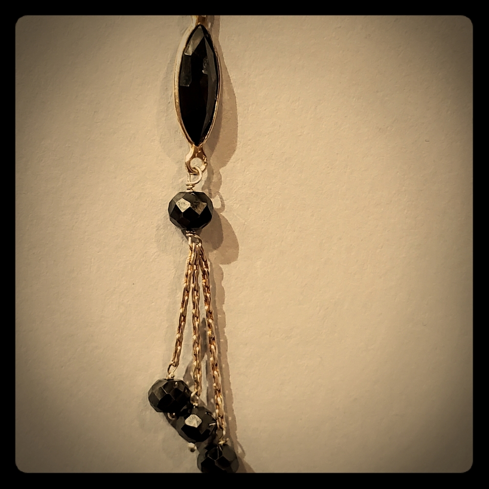 Black diamond necklace